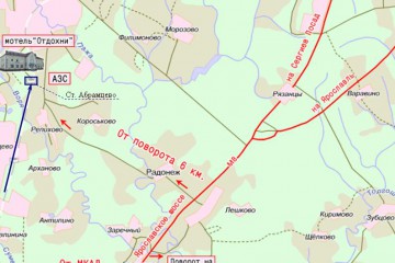 Хотьково, схема проезда